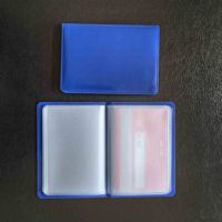 Pemegang kartu PVC daur ulang dengan pola bisnis pemegang kartu plastik PU lembut kartu bisnis kredit ID menampilkan kantong tas PVC
