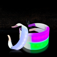 2025 nuevo 15 colores RGB que cambian LED resplandor diadema Control remoto iluminar sombreros para Navidad Night Club Festival publicidad