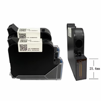 Cartouche d'encre noire à séchage rapide 25,4 50 mm pour imprimante jet d'encre à solvant G13095S+ 42 ml BK1225, remplacement pour imprimante de codage portable 25,4 mm