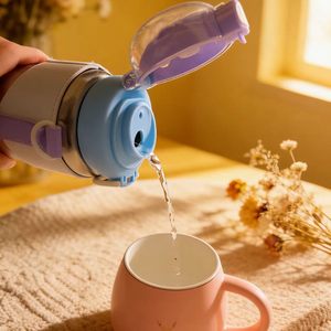 Pure Titanium Water Bottle With Straw Insulated Large Capacity For Children Students Back To School Use - Product Image 4