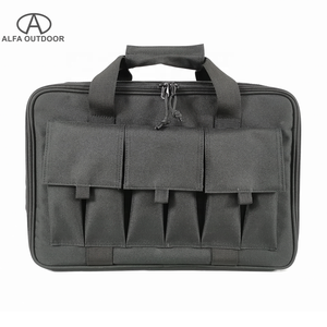 ALFA Heavy Duty Double Padded <strong>Handgun</strong> Bag for Hunting Shooting Range with Bullet <strong>Holder</strong> Bag - Product Image 1