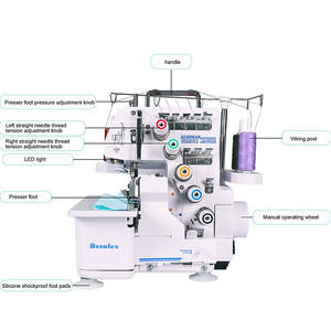 Rosatex 535 1300 Velocidad Doble Aguja Máquina DE COSER Overlock de tres hilos - Product Image 5