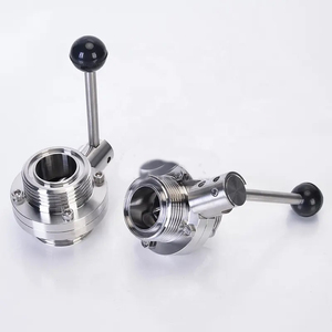 304 316 thép không gỉ cấp thực phẩm vệ sinh DN80 6 inch bên ngoài malethread Van bướm - Product Image 4