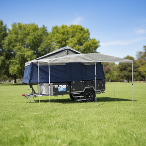 Poids à vide : 1350 kg. <span class=keywords><strong>Caravane</strong></span> de voyage portable. <span class=keywords><strong>Caravane</strong></span> <span class=keywords><strong>pliante</strong></span> Forward Folding. Conçu en usine - Product Image 2