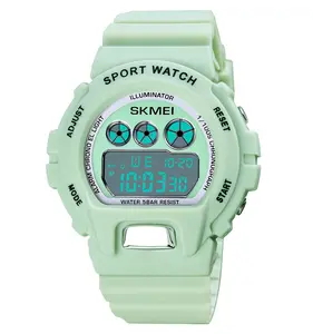 Custom Logo New Arrival Reloj De Hombre Skmei 1775 Waterproof 50M Sport Digital Watch For Men And Women Wristwatch Green Pink