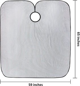1Pc Water-Resistant Portable Pattern Barbershop <b>Cape</b> for Hair Cutting Apron Hairdressing Barber Accessories (Black <b>White</b>) - Product Image 3