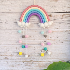 Ornement arc-en-ciel suspendu, décoration arc-en-ciel en macramé faite à la main <span class=keywords><strong>pour</strong></span> la <span class=keywords><strong>chambre</strong></span> de bébé, décoration <span class=keywords><strong>murale</strong></span> <span class=keywords><strong>pour</strong></span> <span class=keywords><strong>chambre</strong></span> d'enfant - Product Image 6