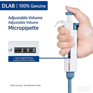 Pipeta Ajustable de un Solo Canal DLAB <span class=keywords><strong>Dragon</strong></span> <span class=keywords><strong>Lab</strong></span> Original, de 0.5μL a 10mL, Micropipeta Autoclavable para Laboratorio - Product Image 2
