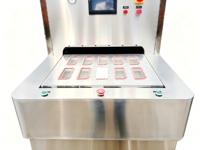 Machine de scellage semi-automatique pour barquettes en Tyvek, pour sceller les barquettes en plastique stériles