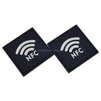 Étiquette en silicone NFC RFID 13,56 MHz NTAG424, étiquette intelligente imperméable et pliable pour vêtements et paiements