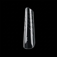140 pièces/boîte – Nouveaux moules à ongles papillon français en acrylique pour extension rapide, sans papier, en gel cristal, pour extension d'ongles en gel