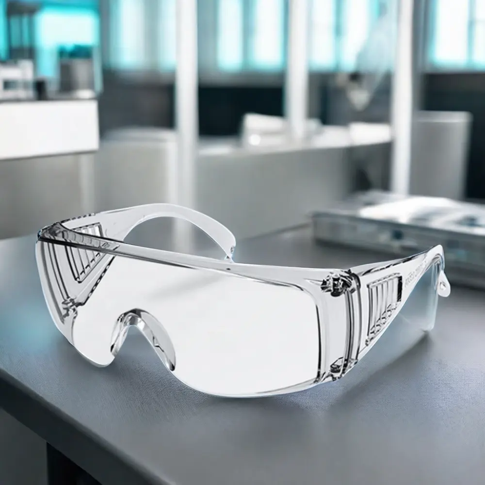 نظارات طبيّة للسلامة بعدسات شفافة تحمي العين من أشعة الشمس فوق البنفسجية بنسبة 99% نظارات طبية واقية للعين