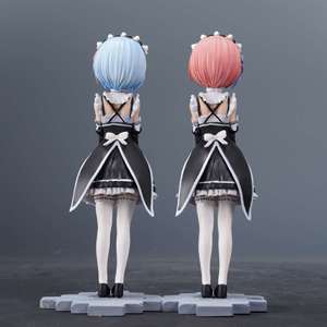 <span class=keywords><strong>Autre</strong></span> <span class=keywords><strong>monde</strong></span> Cosplay Rem ram Two Yuan Beauty Girls Series Décoration de table Modèle de main Ornements de boîtier - Product Image 2