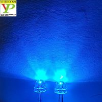 Tête de paille Led 5mm 4.8mm Diodes Led Rouge Vert Bleu Jaune Blanc Orange RGB avec lentille claire de l'eau Lentille diffuse laiteuse 1000pcs