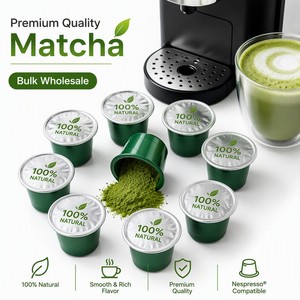 กาแฟมัทฉะแบบแคปซูล ราคาส่ง ใช้ได้กับเครื่องชงกาแฟแบบ K-Cup หลากหลายรสชาติ ชาเขียวแบบแคปซูลเสิร์ฟเดี่ยว ขายส่ง - Product Image 1