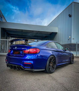 F 80 <span class=keywords><strong>V</strong></span> Stijl 3 Stuks Koolstofvezel Achterdiffuser Voor Bmw M3 M4 F80 F82 Achterbumper Lipsplitter Spoiler 15-19 - Product Image 5