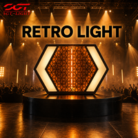 Projecteur de scène rétro à tête unique 120W COB RGB 72 LED DMX512 Maître Esclave Activé par le son Vintage Matrix Blinder IP20 pour Fête