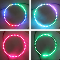 WS2812B Led 8/16/24/35/45Led Pixel SP110E Contrôleur Kit Gyverlamp RGB Anneau Individuels AddressabIe WS2812 IC BuiIt-dans les Lumières