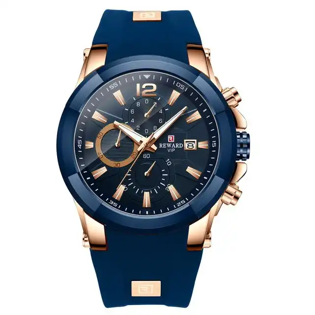 REWARD Brand Luxury Mesh Belt Men Watch Analog Dual Dial Quartz Wristwatch  High Quality Casual Watches Waterproof Watch for Male | Wish