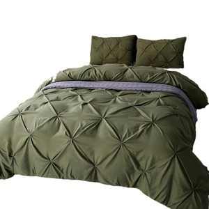 Ensemble <span class=keywords><strong>de</strong></span> 3 housses <span class=keywords><strong>de</strong></span> <span class=keywords><strong>couette</strong></span> en fibre synthétique unie, style artisanal, 7 couleurs, personnalisable - Product Image 5