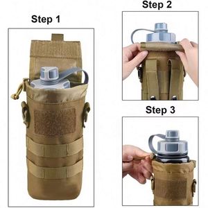 Free Sample Tactical <b>Foldable</b> <b>Water</b> <b>Bottle</b> Pouch Kettle Storage Bag Men Accessory Pack - Product Image 3