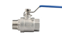 Válvula de Bola de Acero Inoxidable SS304 de 3/4 Pulgadas con Rosca Hembra, 1000 PSI WOG, Válvula de Control de Flujo Manual de Paso Completo