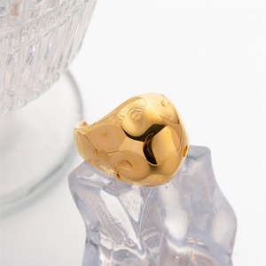 Anillos de Dedo Abiertos de Acero Inoxidable Chapados en Oro de Alta Calidad - Product Image 2