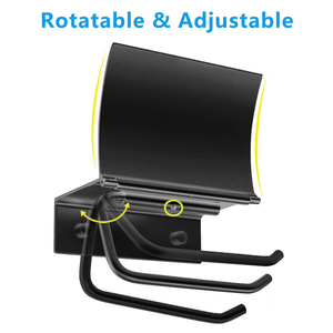 Porte-papier toilette moderne auto-adhésif imperméable avec étagère, porte-rouleau de papier toilette noir, porte-rouleau de papier toilette - Product Image 2