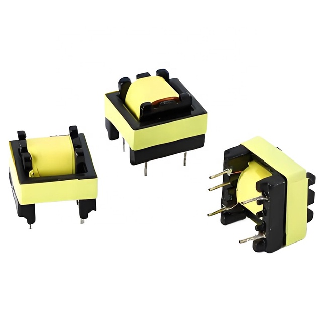 EE16 Horizontal -4+4 High Frequency Transformer Factory Direct Supply Horizontal Auto-Coupling High Frequency Transformer