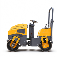 Compacteur vibrant à double roue articulée en acier avec pompe hydraulique à débit variable pour la compactation routière et les projets de pavage