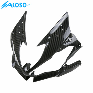 AKOSO-Cache-phare avant en fibre de carbone sec 3K pour moto <span class=keywords><strong>Kawasaki</strong></span> ZX-6R 2019 <span class=keywords><strong>2020</strong></span> 2021 2022 2023 2024 - Product Image 6