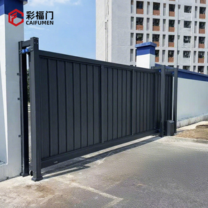 Chất lượng cao tùy chỉnh chiều cao được thiết kế cửa trượt nhôm với con lăn con lăn điện cổng chính cho sân - Product Image 4