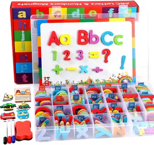 Magnetische Buchstaben und Zahlen Kit Schaum Alphabet ABC Kühlschrank Magnete Kinder Lernspiel zeug