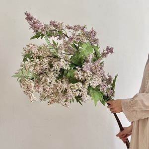 Décorations de fleurs artificielles en forme de locustier, blanches, roses, violettes, en mousse et soie, haute simulation, pour arrangements de mariage - Product Image 2