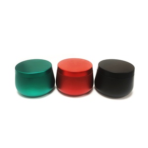 Boîtes à bougies en fer blanc écologiques en gros, avec logo personnalisé, 4oz 8oz 12oz, mini pots à bougies métalliques avec couvercle - Product Image 5