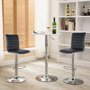 Fabricante al por mayor de elevación ajustable <span class=keywords><strong>SILLA</strong></span> DE <span class=keywords><strong>Bar</strong></span> estilo contemporáneo estable de cuero sintético taburetes para el hogar <span class=keywords><strong>Bar</strong></span> Hotel comedor - Product Image 6