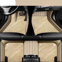 Universal 2026 para Honda, Ford, BMW, Audi, Benz, etc. Alfombrilla de Coche de Cuero de Doble Capa con Diseño de Estrella y Cobertura Total