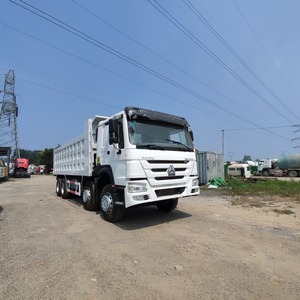 รถบรรทุกมือสอง Howo Volquetes 8x4 6x4 พวงมาลัยขวา/ซ้าย รถดัมพ์สำหรับงานเหมือง รถดัมพ์มือสอง 8*4 6*4 Sinotruck 371 แรงม้า สำหรับงานก่อสร้าง - Product Image 1
