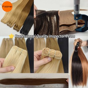 Top Real <span class=keywords><strong>Remy</strong></span> Brazil lớp biểu bì phù hợp tóc con người nhà cung cấp đôi rút ra máy sợi ngang dệt phần mở rộng tùy chỉnh màu sắc - Product Image 3