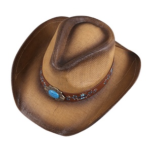 <span class=keywords><strong>2025</strong></span> mùa hè handmade sunside <span class=keywords><strong>Ribbon</strong></span> Cowgirl hat mũ rơm Jazz rộng vành phương Tây số lượng lớn rơm mũ cao bồi cho nam giới kinh doanh - Product Image 2