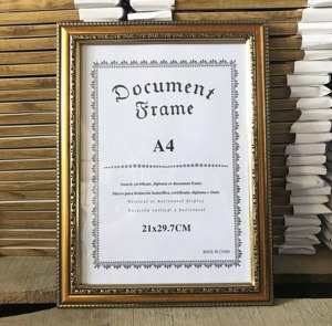 Tài liệu khung, A4 giấy chứng nhận hình ảnh khung bán buôn, Giá Rẻ nhựa khung ảnh - Product Image 3