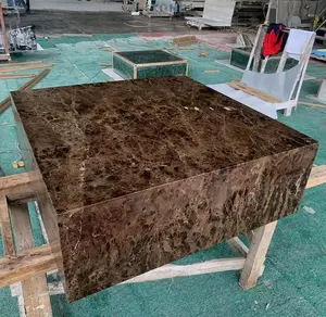 Table à thé en marbre de chine, fabrication de pierre de Guangzhou