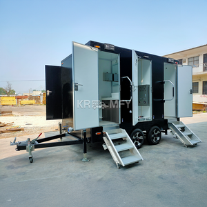 Remorques portables avec espace pour les roues, remorque de camping-car VIP, toilettes mobiles de camping - Product Image 5