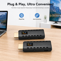 Forbetdis Émetteur-récepteur sans fil portable 2.4G 5G 50M 1080P pour la diffusion en continu de la vidéo et de l'audio vers la télévision ou le projecteur