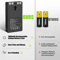 2 Paket Baterai Kamera Berburu untuk SPYPOINT Flex Series LIT-22 PRO 5700mAh Lithium Isi Ulang OEM Stok