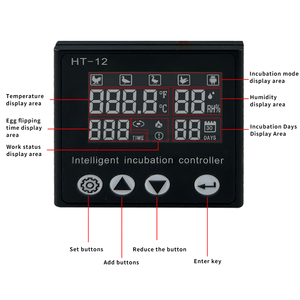 Registro de días de volteo de huevos Controlador de temperatura de la incubadora - Product Image 4
