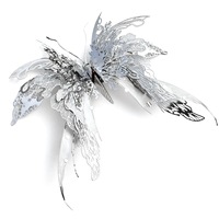 Kit de Modélisation 3D en Métal d'Anatomie d'Aile de Papillon Inspiré de la Nature avec 51 à 100 Pièces, Sculpture de Précision pour Décoration d'Enthusiastes Adultes