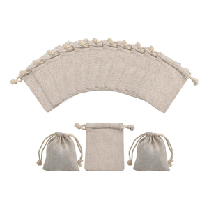 Biodegradable Cotton <b>Drawstring</b> Bags for Sustainable and Eco-Friendly Packaging - Product Image 3