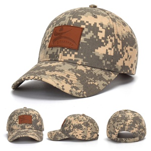 Nouvelle mode personnalisable en gros de chapeau de sport de camouflage extérieur casquette de baseball réglable lettre de sport de broderie personnalisée incurvée - Product Image 2