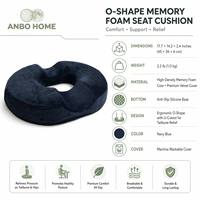 Cojín Ortopédico de Espuma Viscoelástica para Asiento, Tejido con Técnicas Especiales, Desmontable y Lavable, para Avión, Hombres y Mujeres